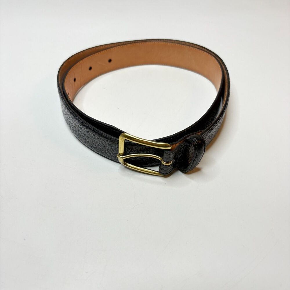 L.L. BEAN Unisex Black Vintage Belt Size 34" Classic Fit